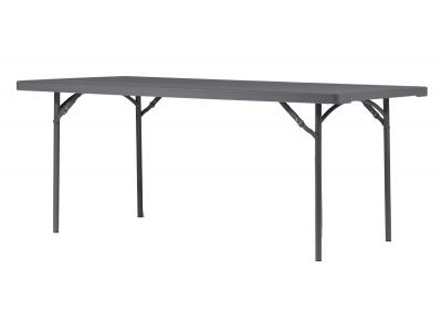 Bijzettafeltje Pas op tv station klaptafel, kunststof grijs, 180 cm x 90 cm | Het Feestvarken